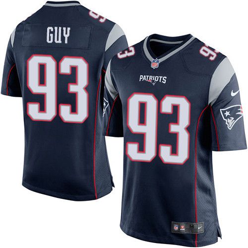 Men New England Patriots #93 Lawrence Guy Nike Navy Game NFL Jersey->new england patriots->NFL Jersey